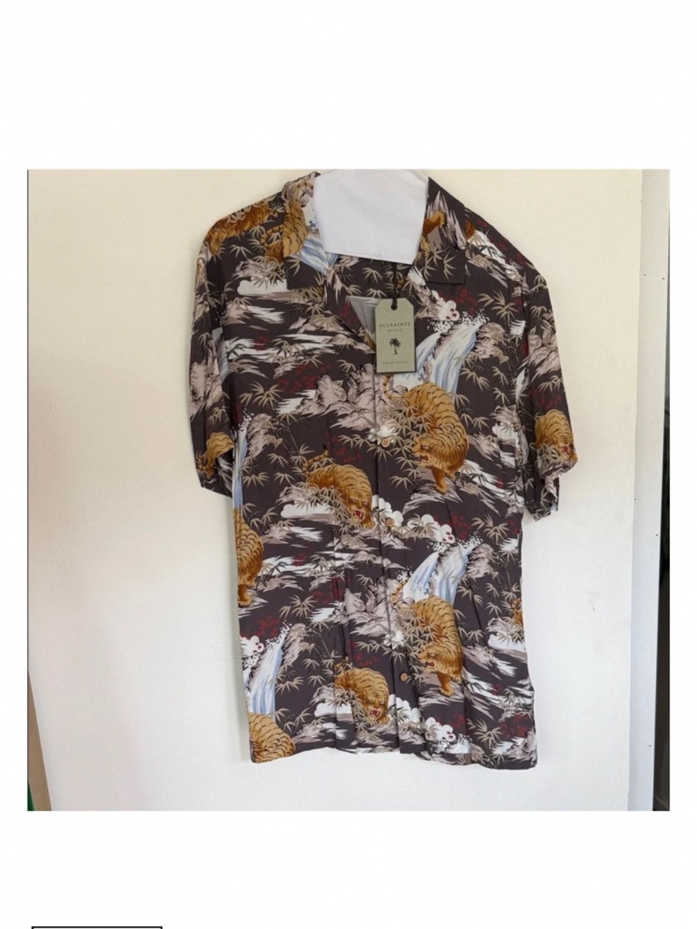 All Saints Men's Sumatra Men’s Button down  nwt